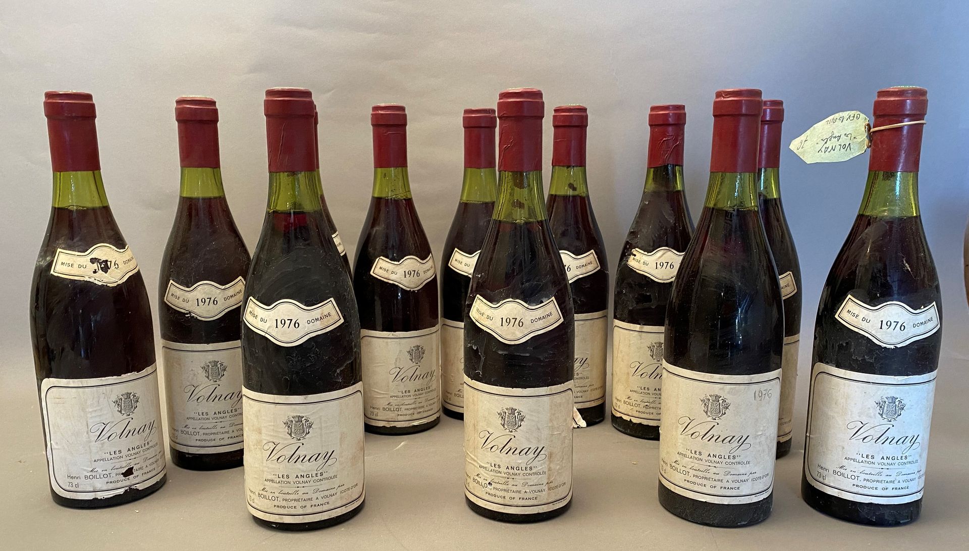 Null 12 bouteilles Volnay Les Angles 1976 1er C Louis Boillot et Fils (1 sans co&hellip;