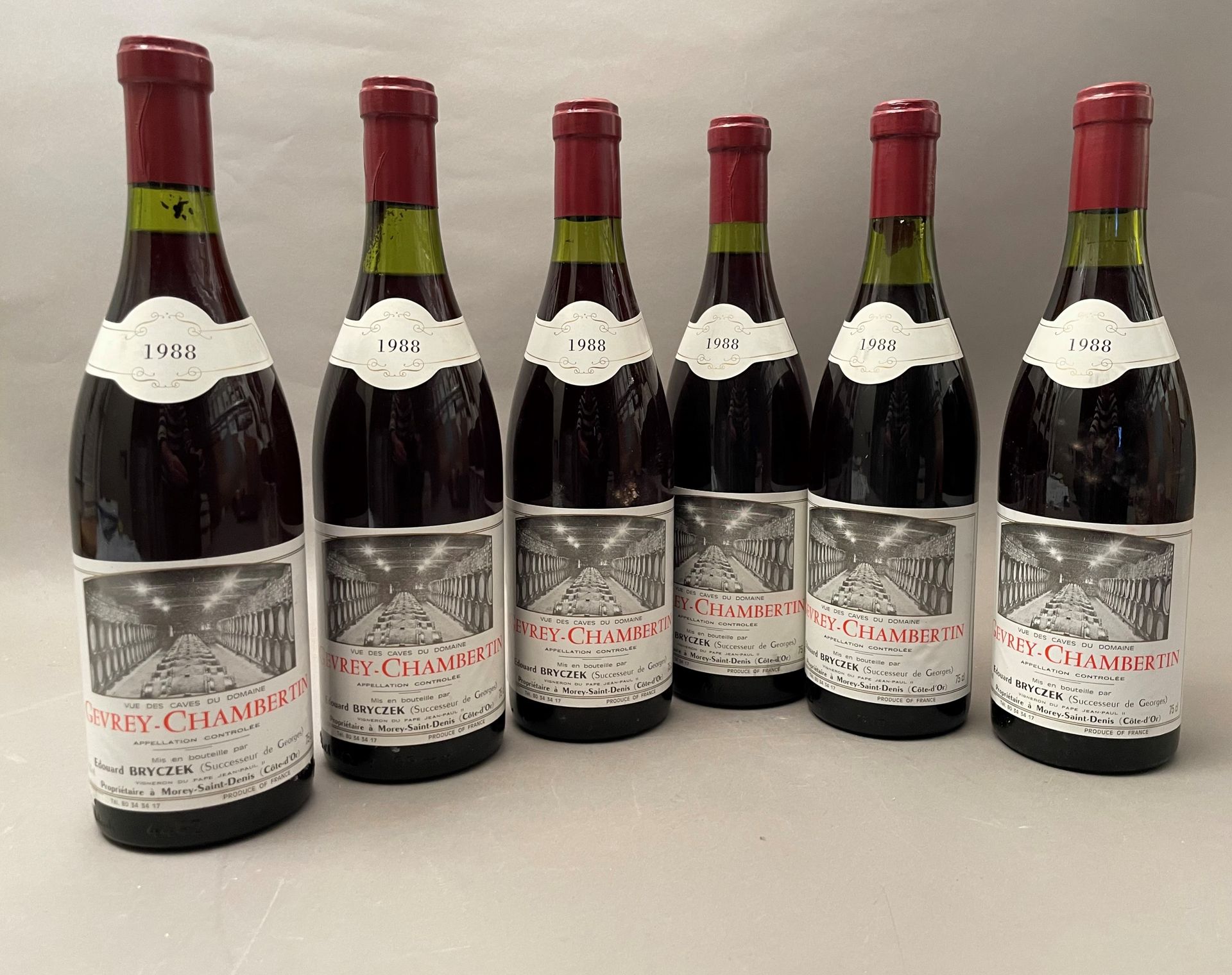 Null 6 bouteilles Gevrey-Chambertin 1988 Christophe Bryczek