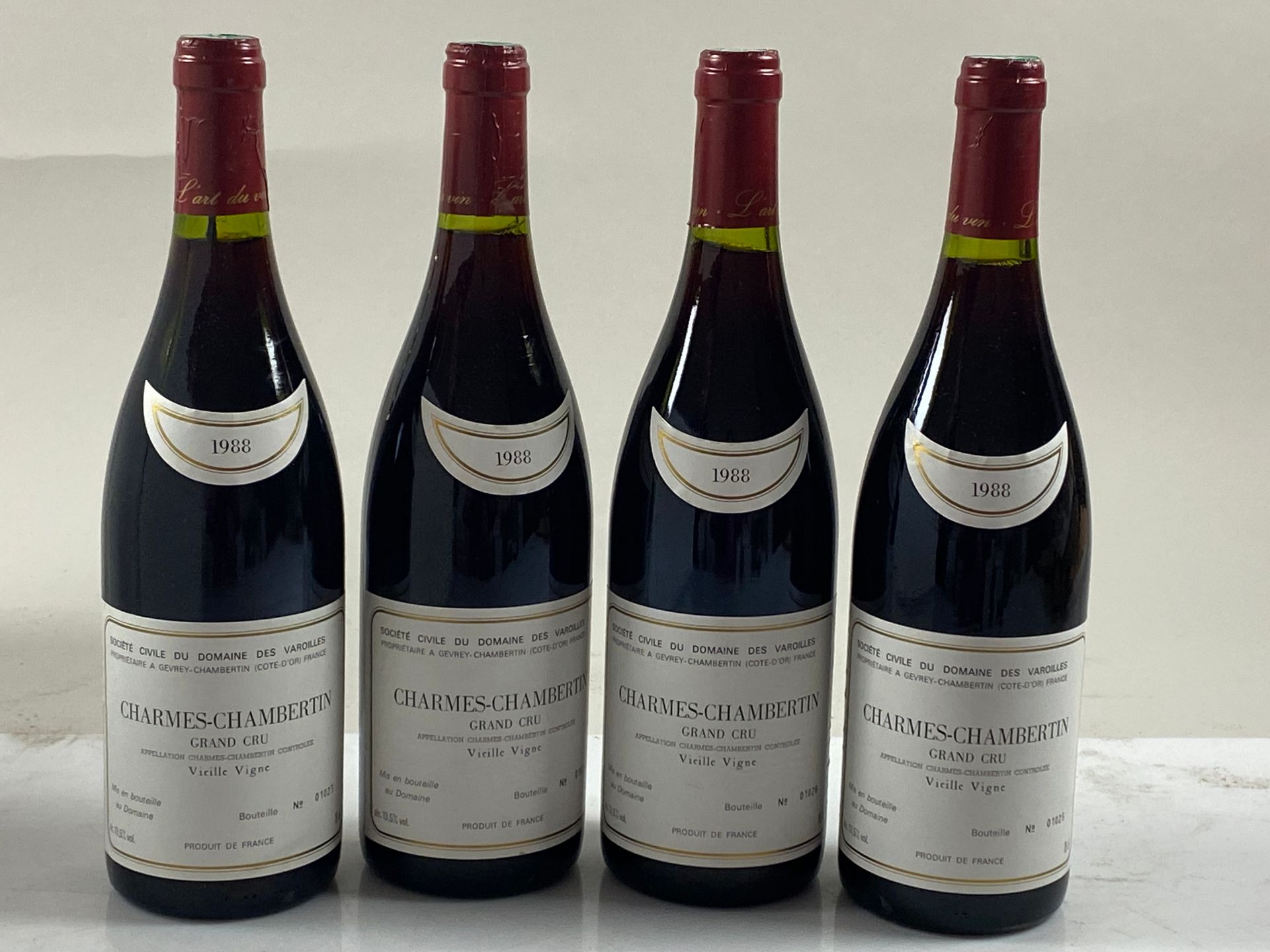 Null 4 botellas Charmes-Chambertin 1988 GC Dom des Varoilles