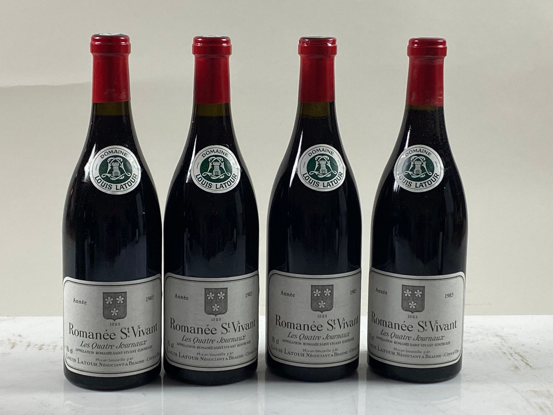 Null 4 bottles Romanée Saint-Vivant Les Quatre Journaux 1985 GC Louis Latour