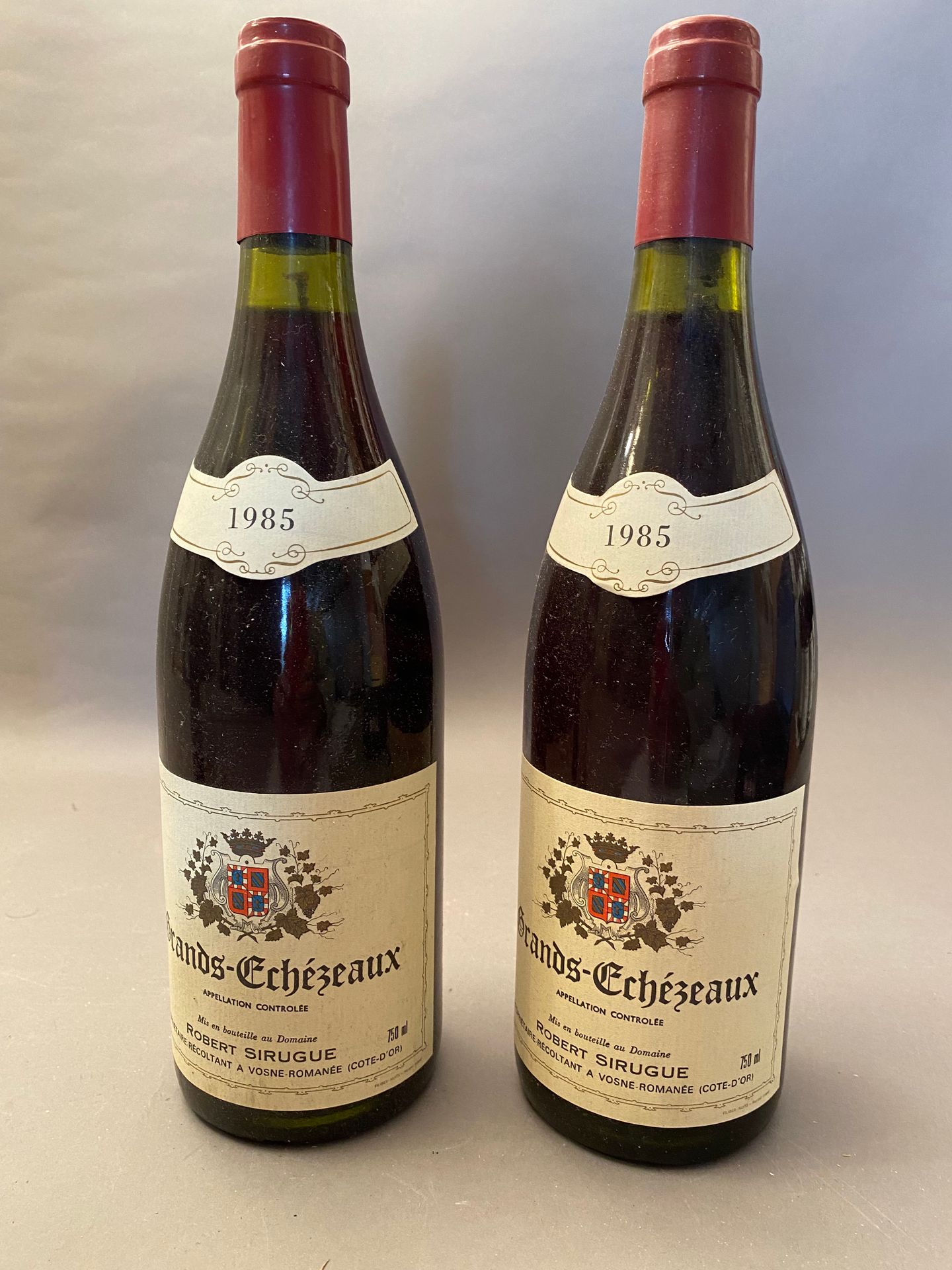 Null 2 botellas Grands-Echézeaux 1985 GC Robert Sirugue