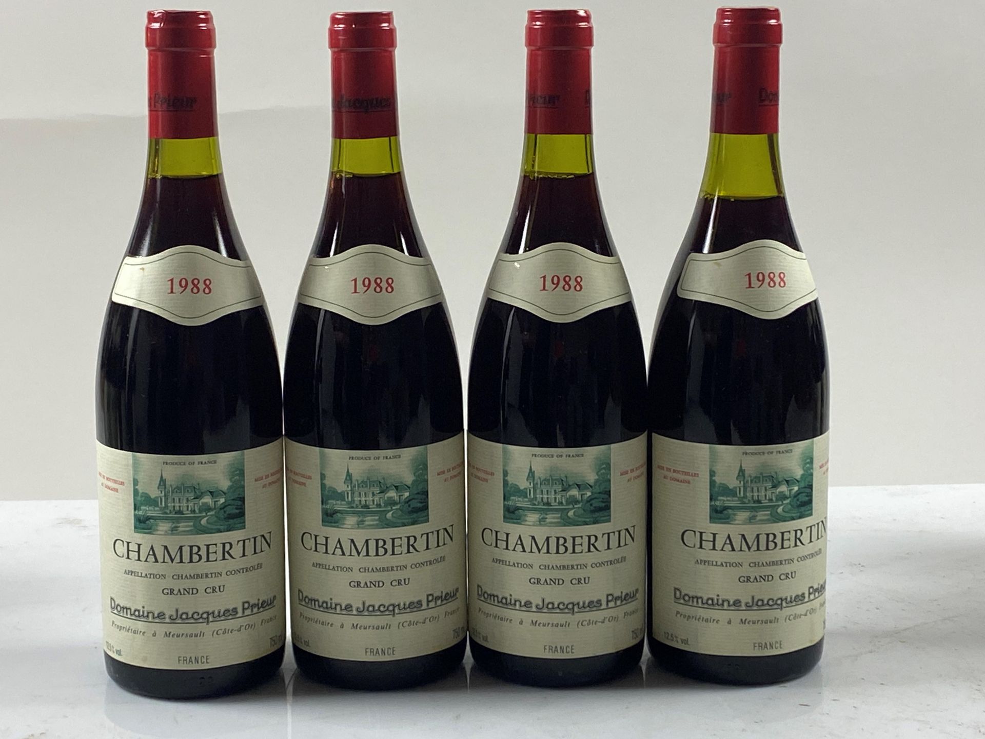 Null 4 Flaschen Chambertin 1988 GC Dom Jacques Prieur