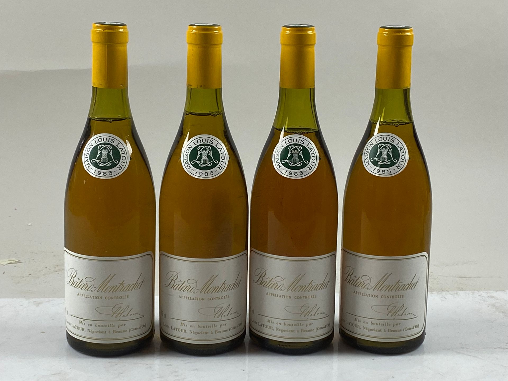 Null 4 bouteilles Bâtard-Montrachet 1985 GC Louis Latour