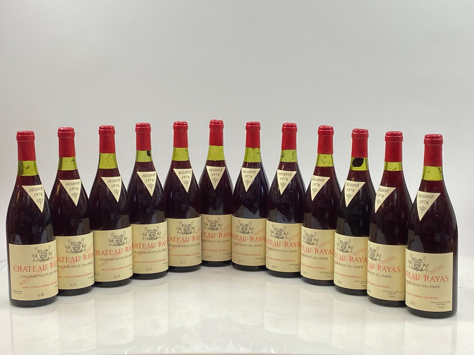 Null 12 bouteilles Château Rayas 1978 Jacques Reynaud