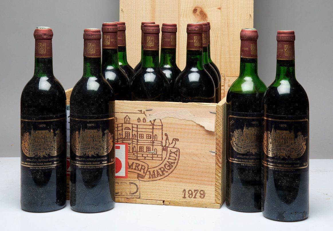 Null 12 bottles Château Palmer 1979 3rd GCC Margaux CB (NTLB, 3 NLB, 1 MI EPAULE&hellip;