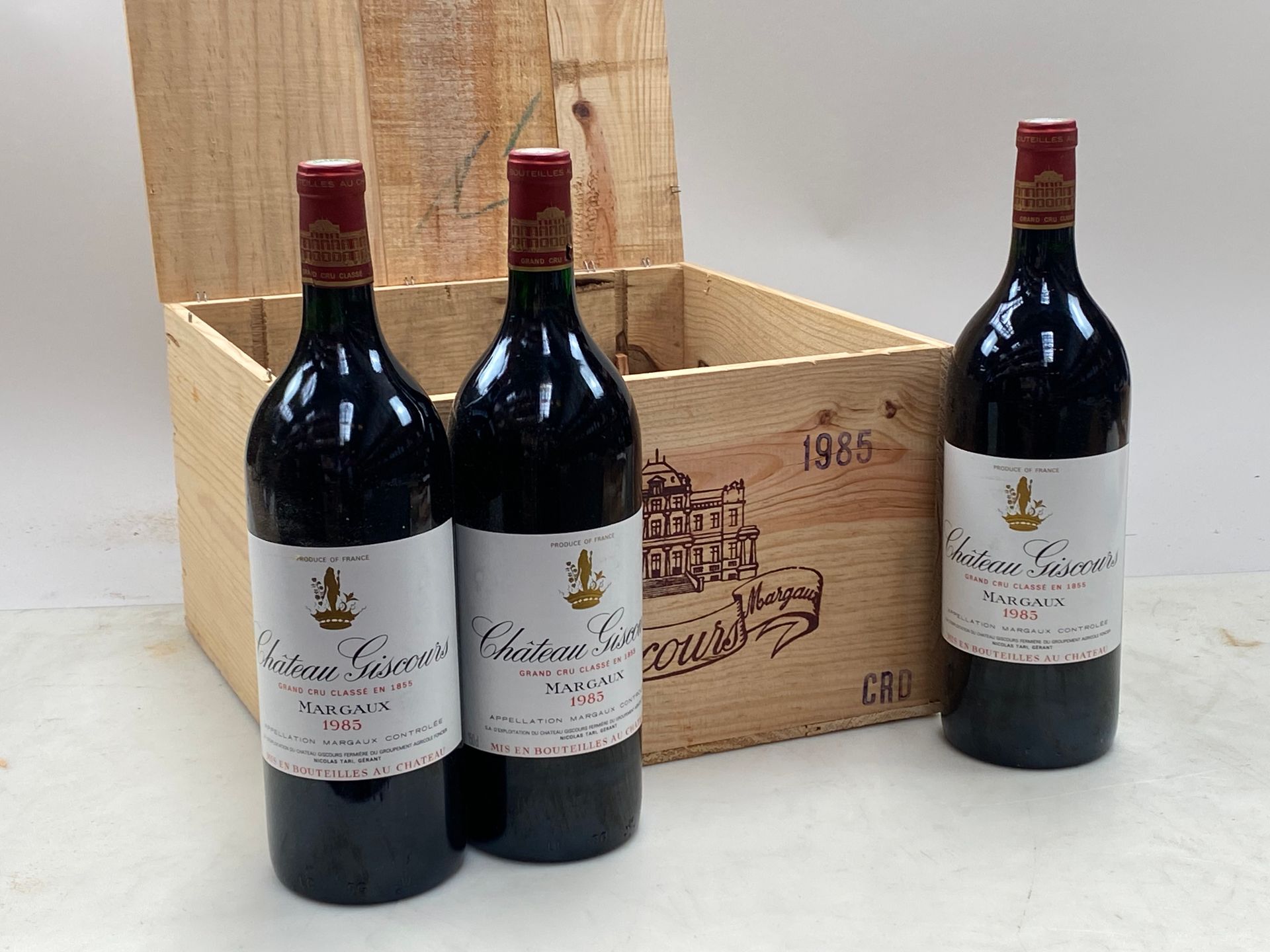 Null 6 magnums Château Giscours 1985 3rd GCC Margaux CB