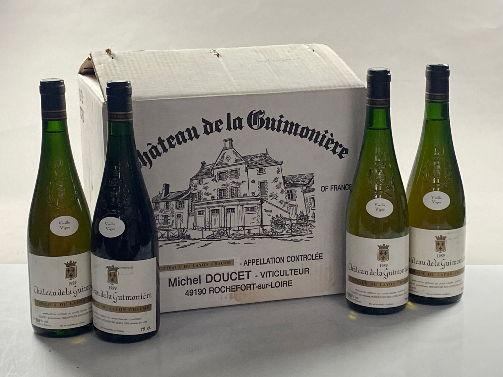 Null 12 Flaschen Château de la Guimonière Vieilles vignes 1989 Coteaux du Layon &hellip;