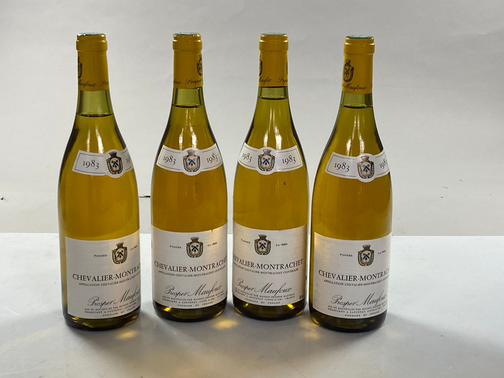 Null 4 bouteilles Chevalier-Montrachet 1983 GC Dom Prosper Maufoux