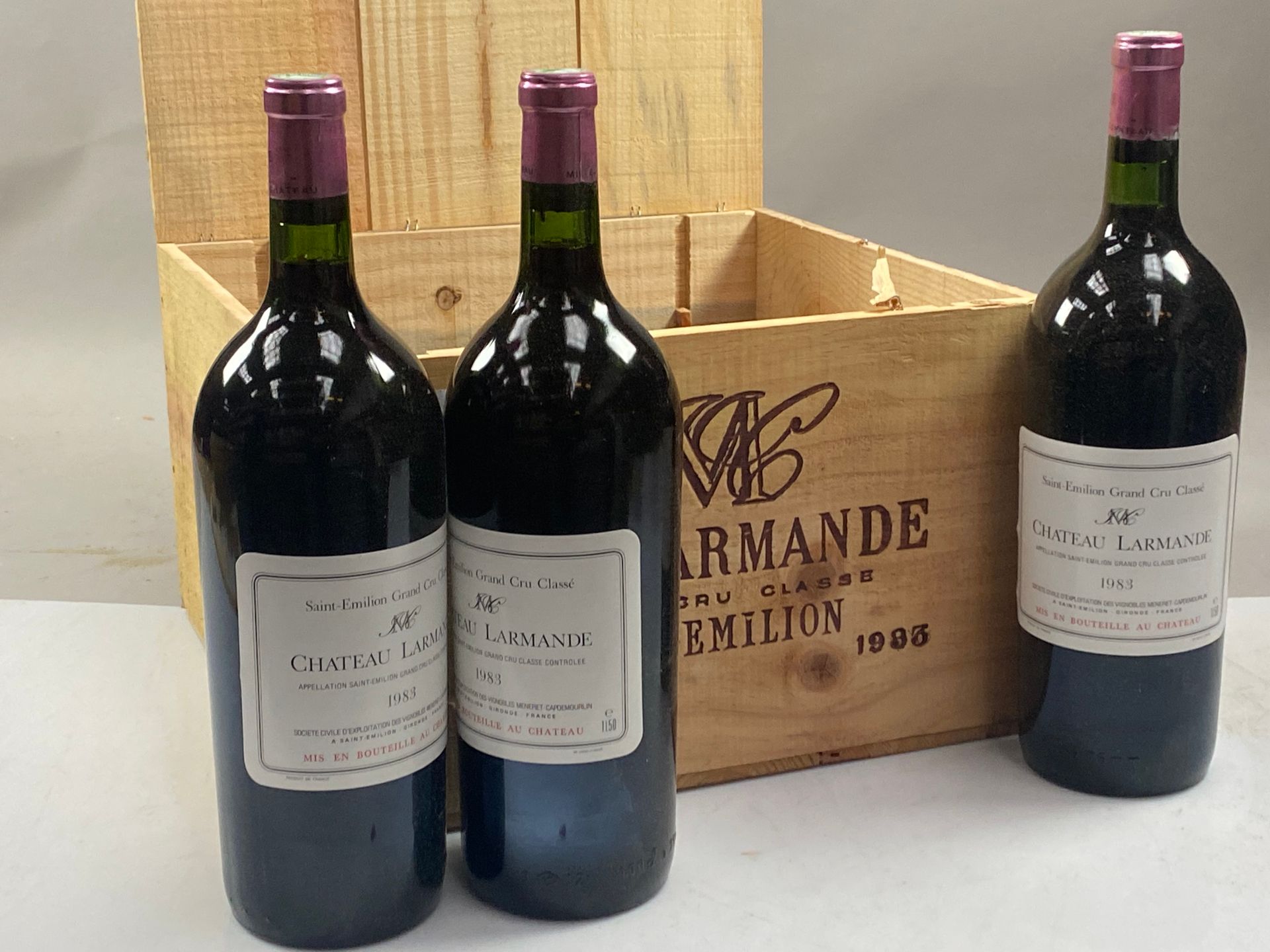 Null 6 magnums Château Larmande 1983 GCC Saint-Emilion CB