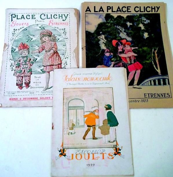Null Ensemble de 3 catalogues d'Etrennes des Grands magasins « A la Place Clichy&hellip;