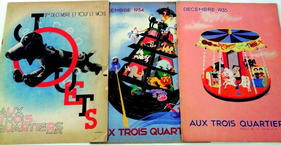 Null Ensemble de 3 catalogues d'Etrennes des Grands Magasins « Aux Trois Quartie&hellip;