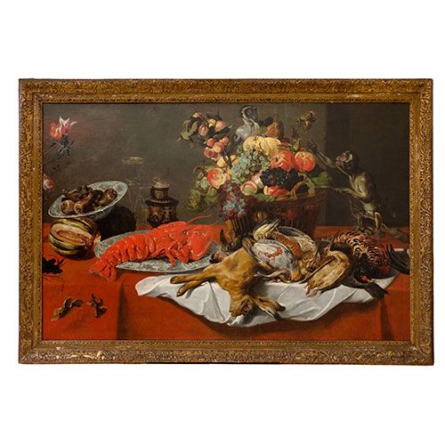FRANS SNYDERS (Amberes,1579-1657) Y TALLER Still life of fruits. Oil on canvas. &hellip;