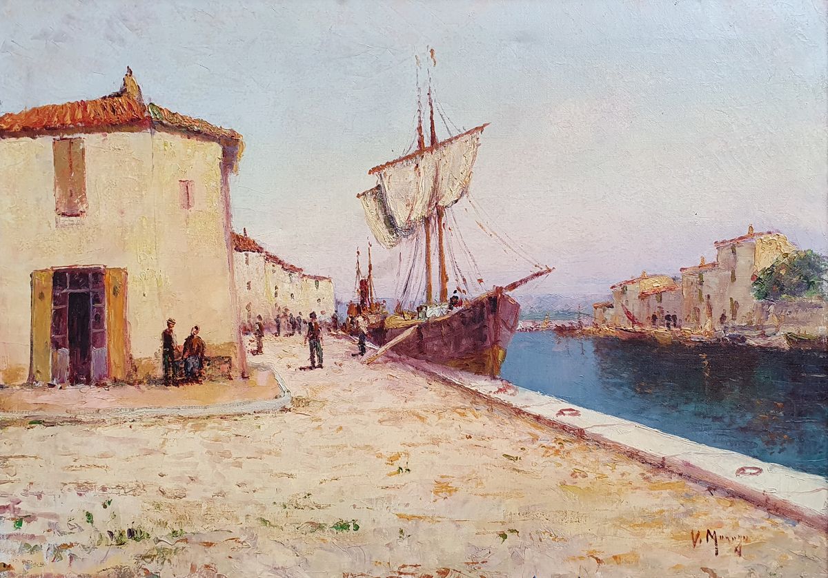 Vincent MANAGO (1880-1936) View of Martigues
Oil on canvas signed down right.

D&hellip;