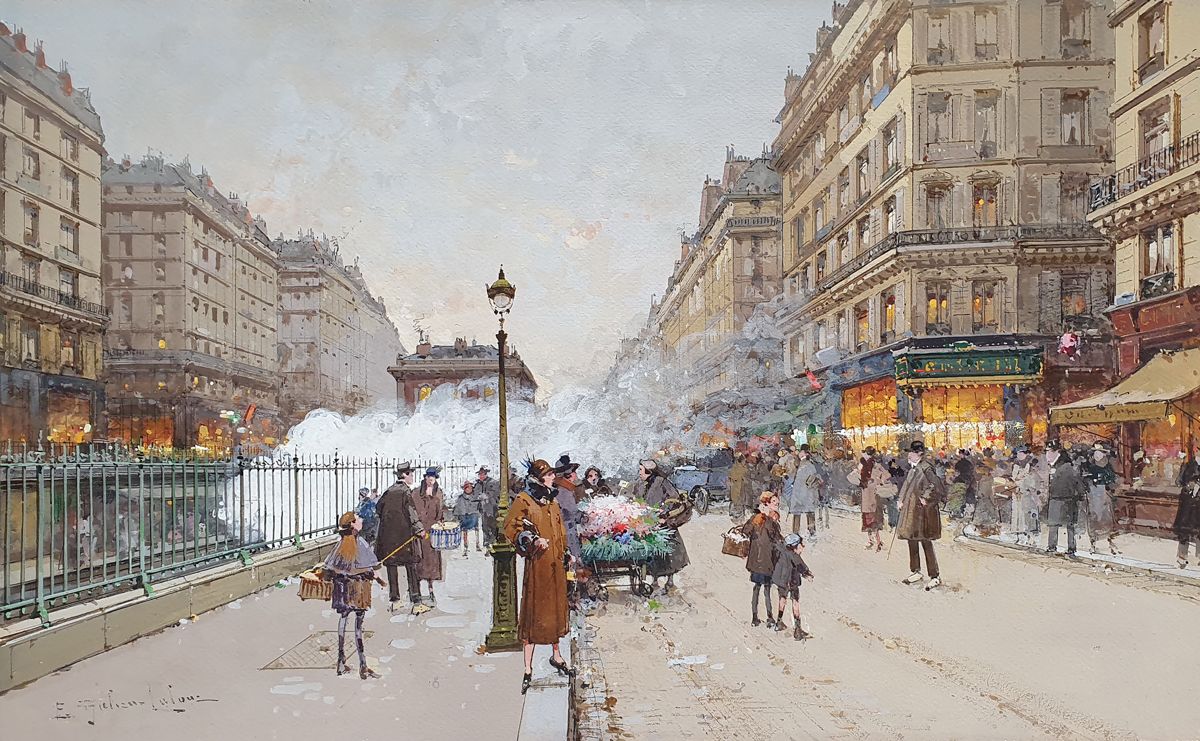 Eugène GALIEN-LALOUE (1854-1941) "Le Boulevard Péreire à Paris"
Gouache painting&hellip;