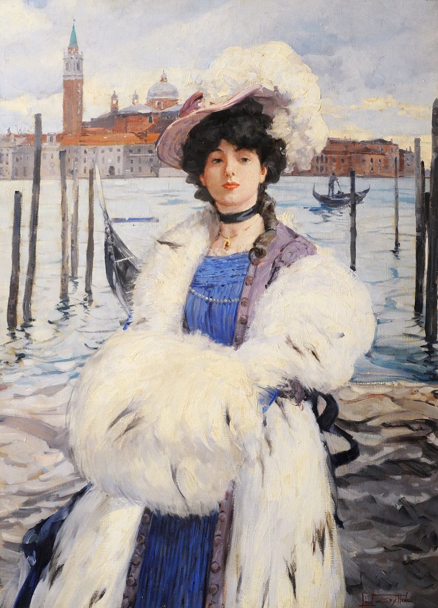LEON ZEYTLINE (Moscou 1885-1962 Paris) Venetian Splendours
Großes Öl auf Leinwan&hellip;