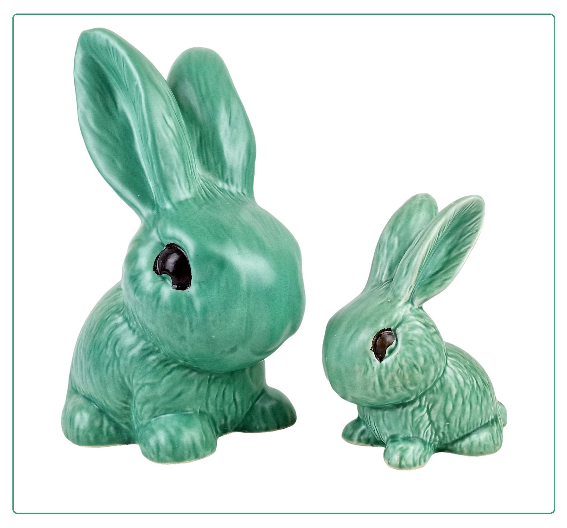 VINTAGE SylvaC BUNNY RABBIT GREEN (1940-1949) 1028和1065型

-

两只陶瓷兔子来自1940年至1949年&hellip;