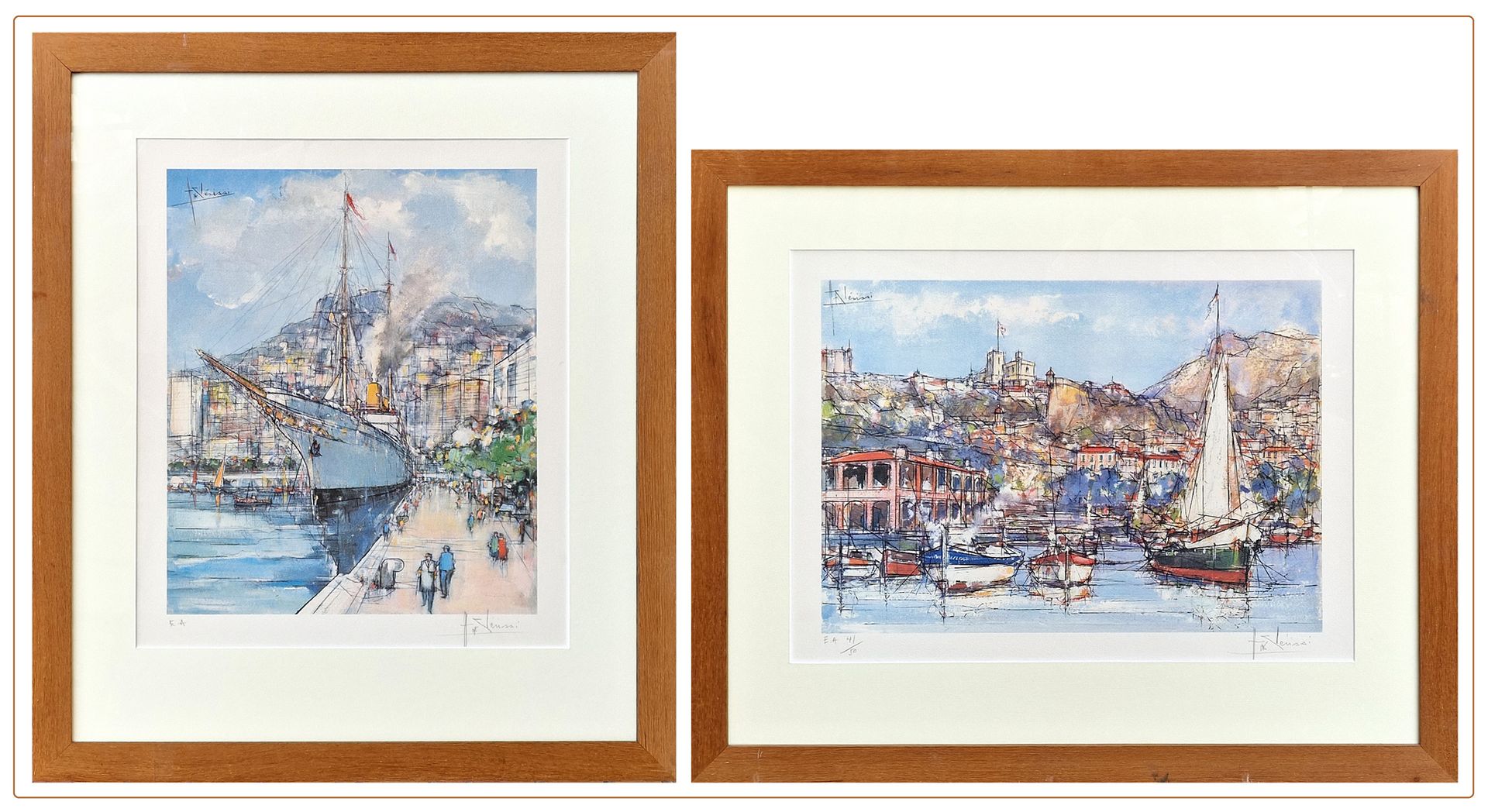 HUBERT CLERISSI (1923-2000) Monaco, Port Hercule



Suite de deux lithographies &hellip;