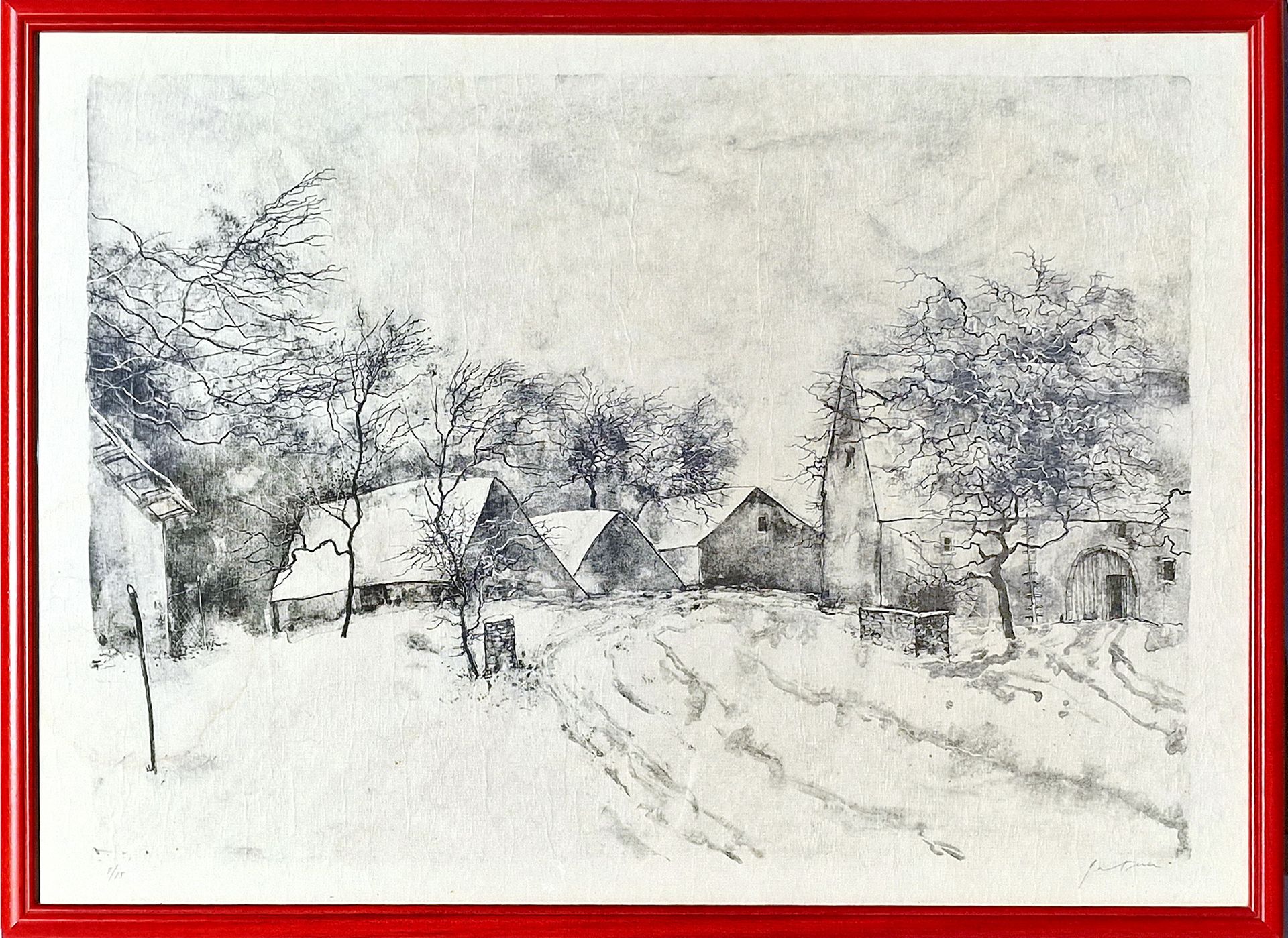 BERNARD GANTNER (1928-2018) Dorf im Schnee



Große Lithografie auf Arches-Papie&hellip;