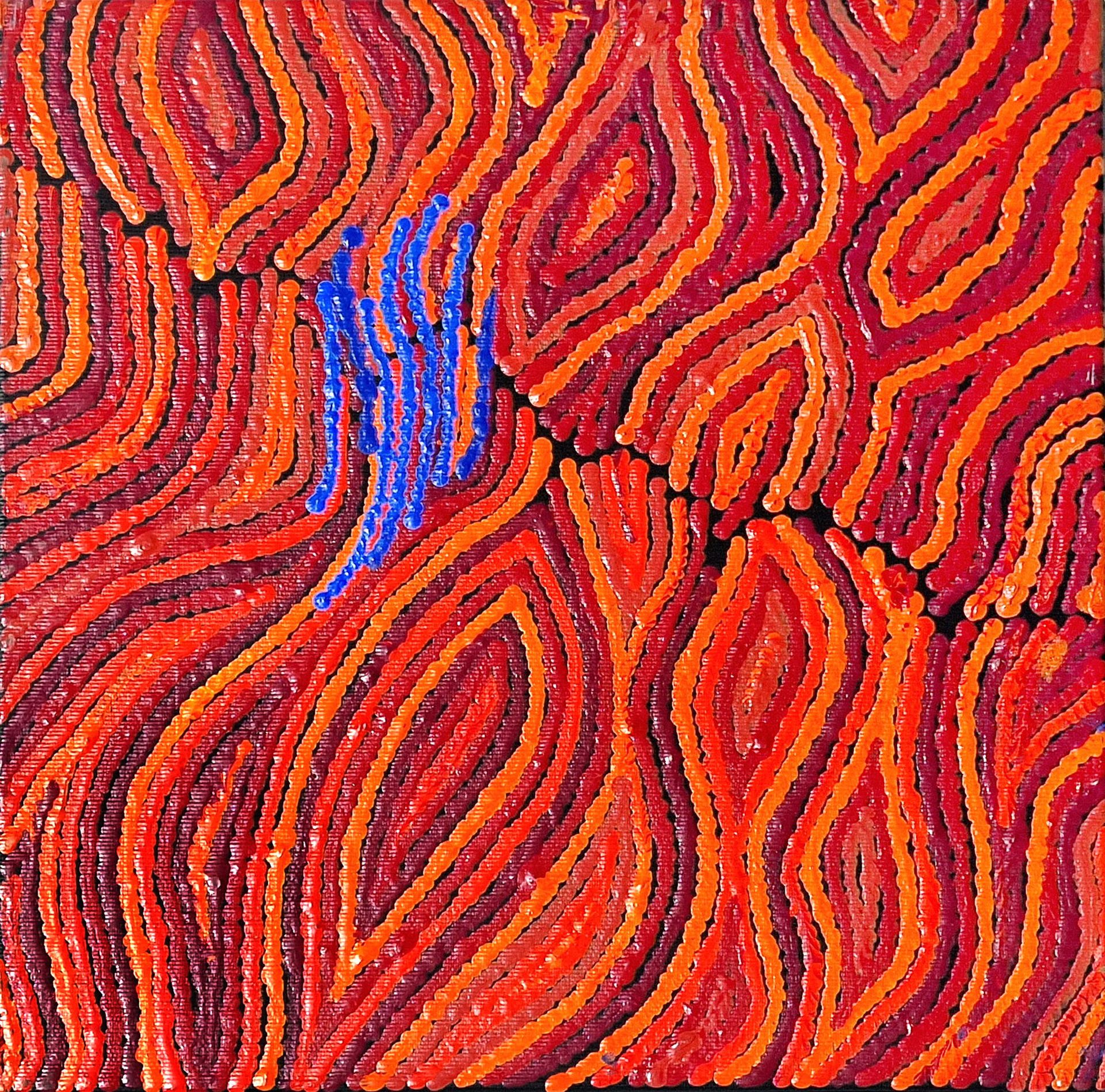 CHANTELLE NAMPIJINPA ROBERTSON, AUSTRALIE 1996 Olio su tela con iscrizioni sul r&hellip;