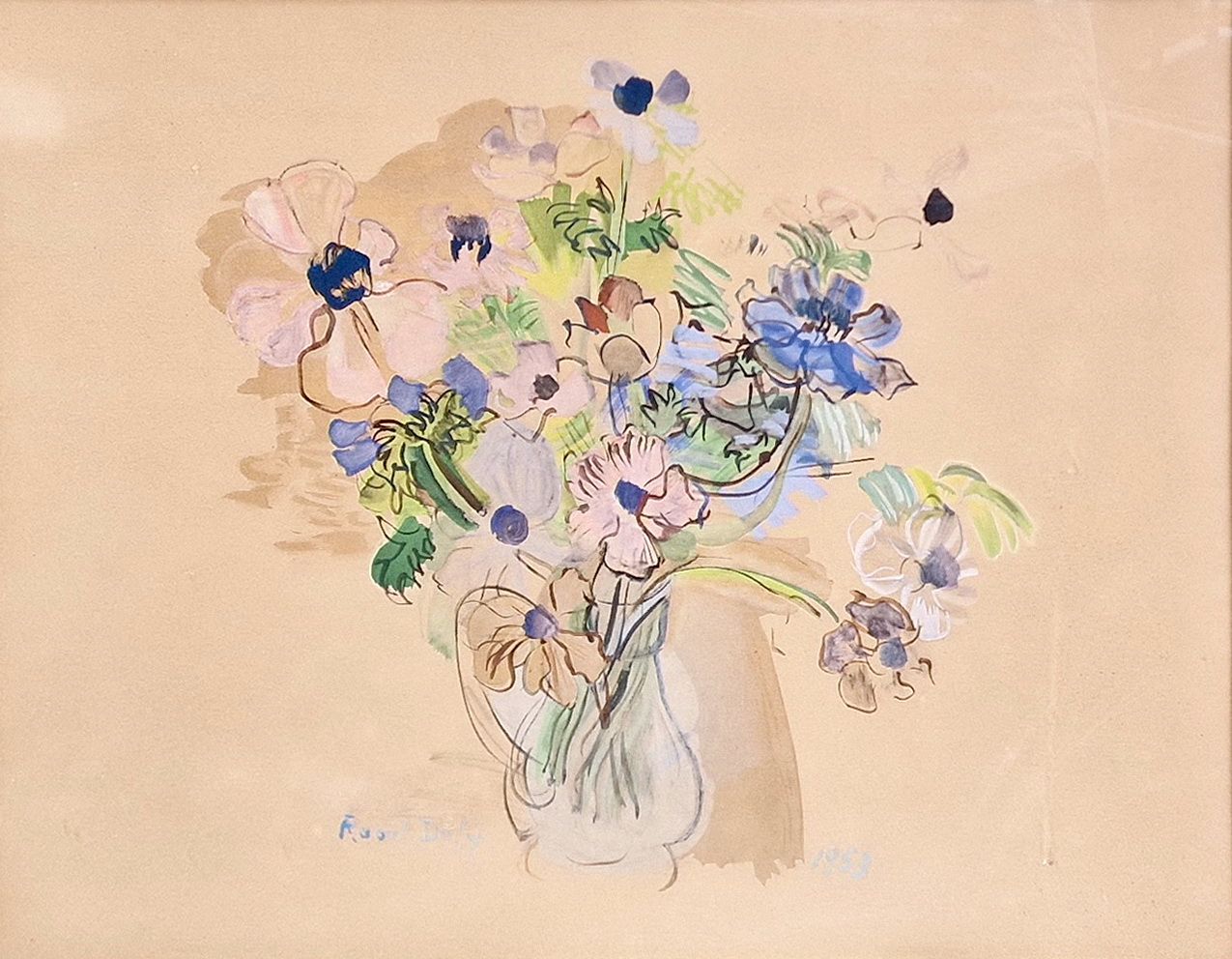 RAOUL DUFY (1877-1953), D'APRES 有花的静物，1953年



在带有制作者印章的纸上打印。左下角有签名Raoul Dufy，右上&hellip;