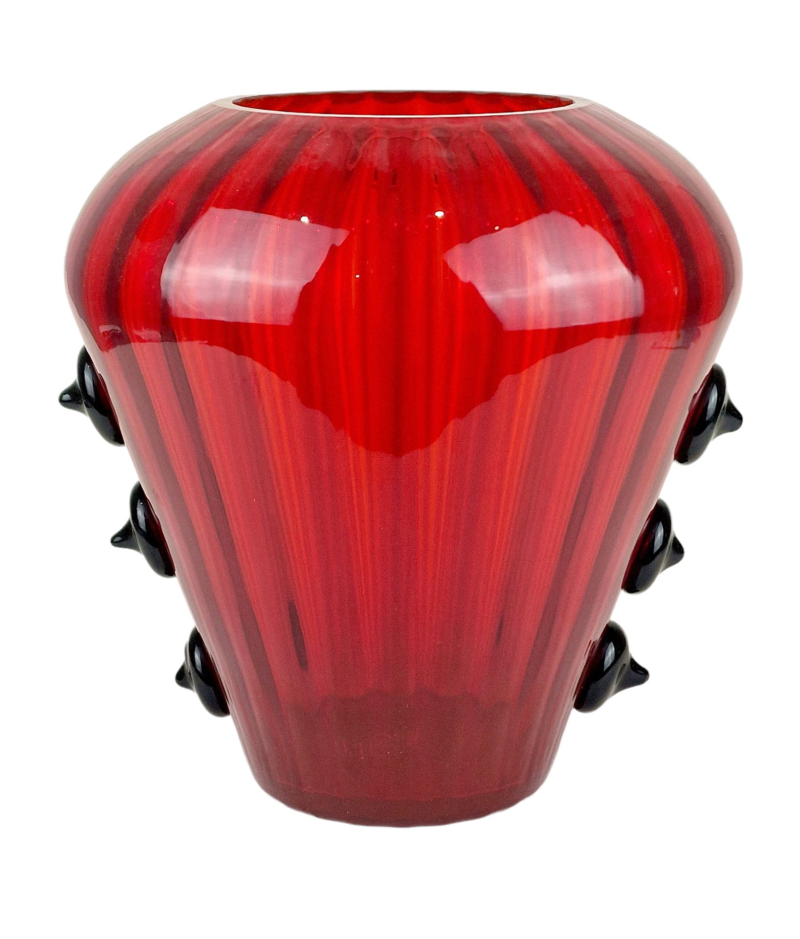 CARLO MORETTI (1934) Vase, 1995



En verre rouge décoré de deux côté de flamett&hellip;