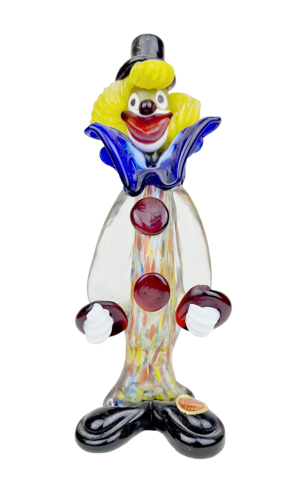 MURANO, ITALIE 20ème SIECLE 小丑



多色玻璃雕像，身体上有被称为 "Murine "的装饰。

尺寸：H。21厘米

免费优惠