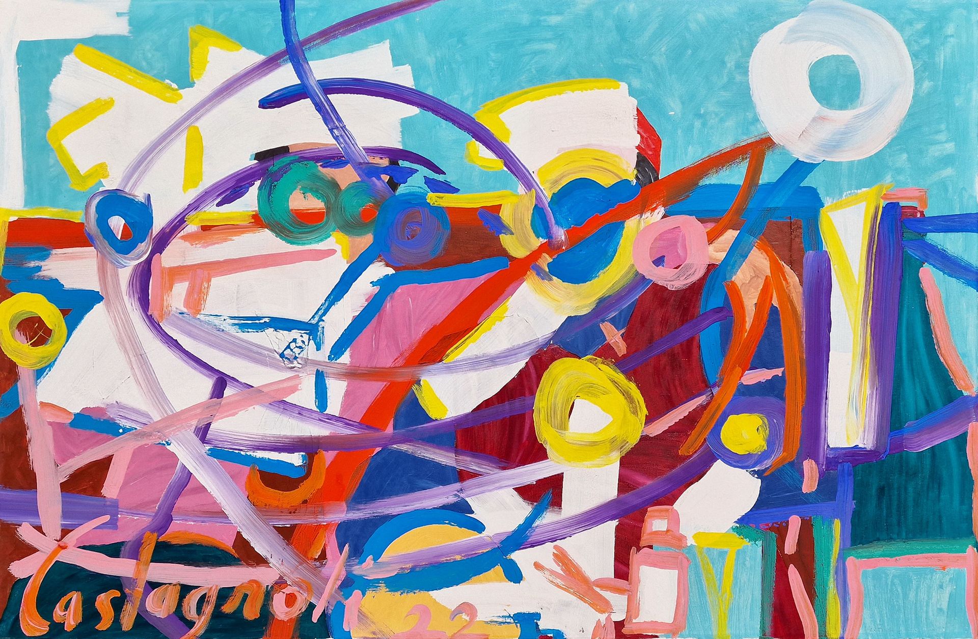 LAURA CASTAGNOLI (1963) Composition abstraite



Huile sur toile signée et datée&hellip;
