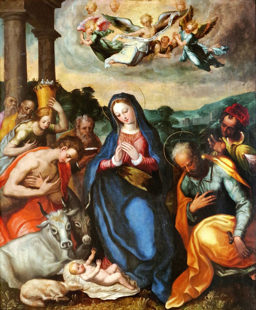 ITALIE SEPTENTRIONALE, 16ème SIECLE Adorazione del Bambino
Importante olio su ta&hellip;