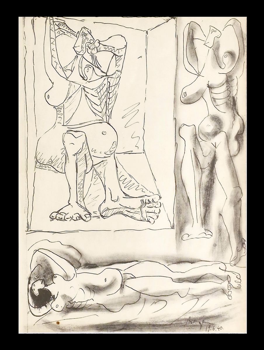 PABLO PICASSO (1881-1973), d'après Serie "Les Carnets de Royan
Litografía sobre &hellip;