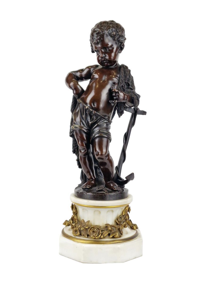 AUGUSTE MOREAU (1834-1917), ATTRIBUE Il bambino pescatore
Grande stampa in bronz&hellip;