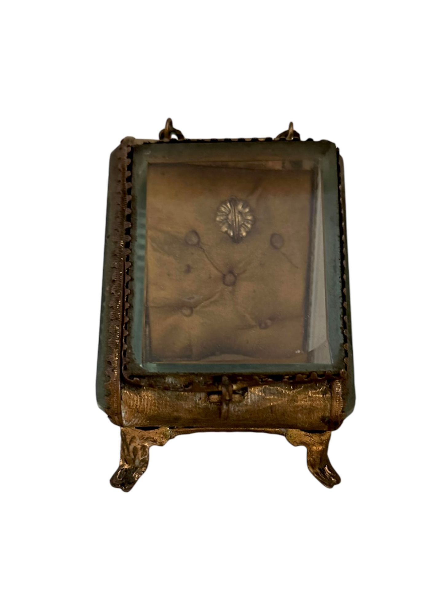19th Century French Crystal Pocket Watch Box Boîte à montres de poche en cristal&hellip;