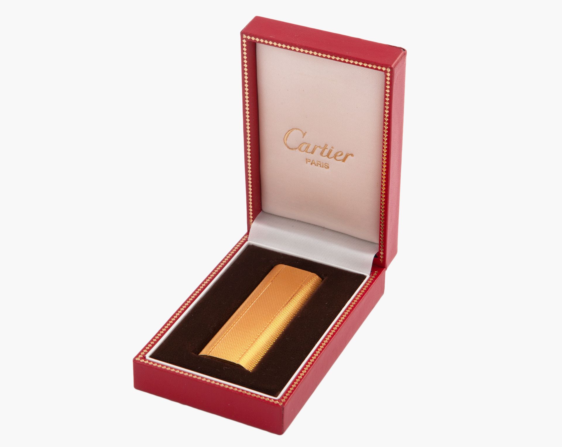 Null CARTIER GOLD PLATED LIGHTER, CARTIER Made in gold plated metal. Signed Cart&hellip;
