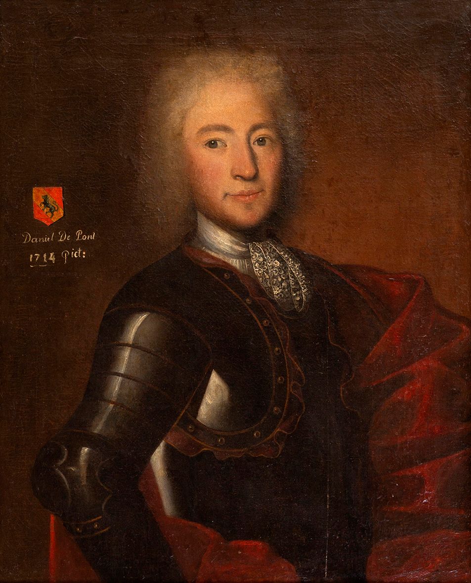 Null École du XVIIIe siècle 
Portrait de Daniel du Pont-Wtyamoz, Capitaine au se&hellip;