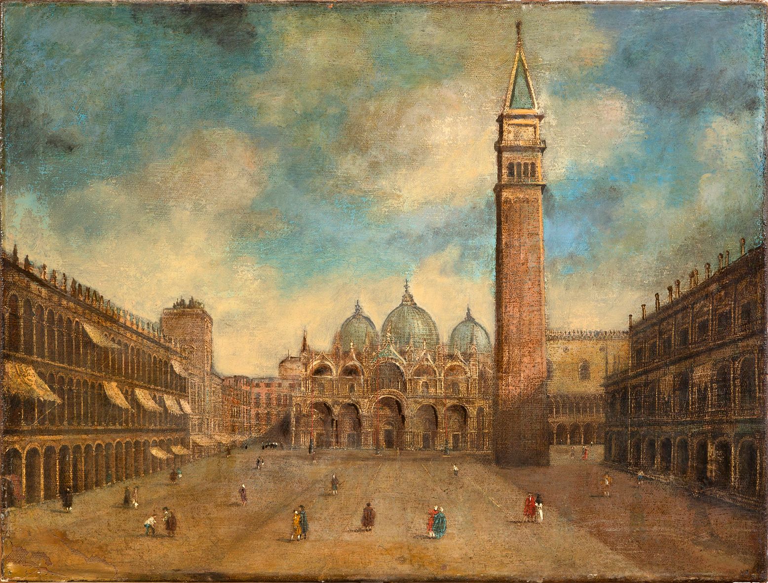 Null Suiveur de Francesco GUARDI (Venise, 1712-1793) 
Place Saint-Marc à Venise
&hellip;