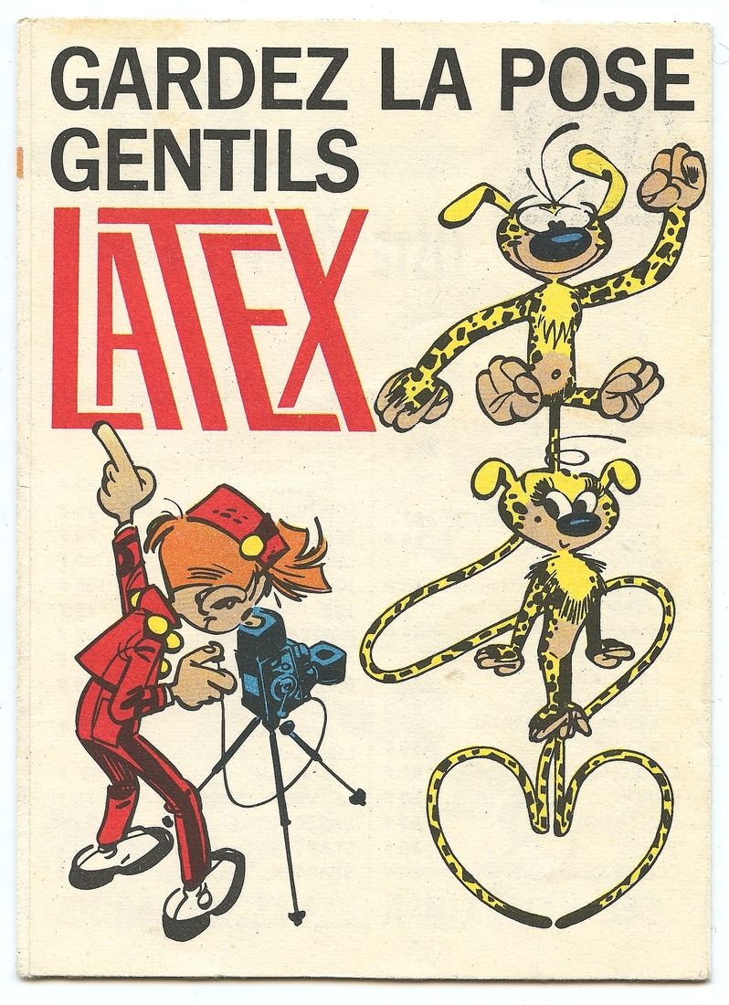 Spirou : Catalogue "Gardez la pose gentils latex" de 1965. Dépliant des poupées &hellip;