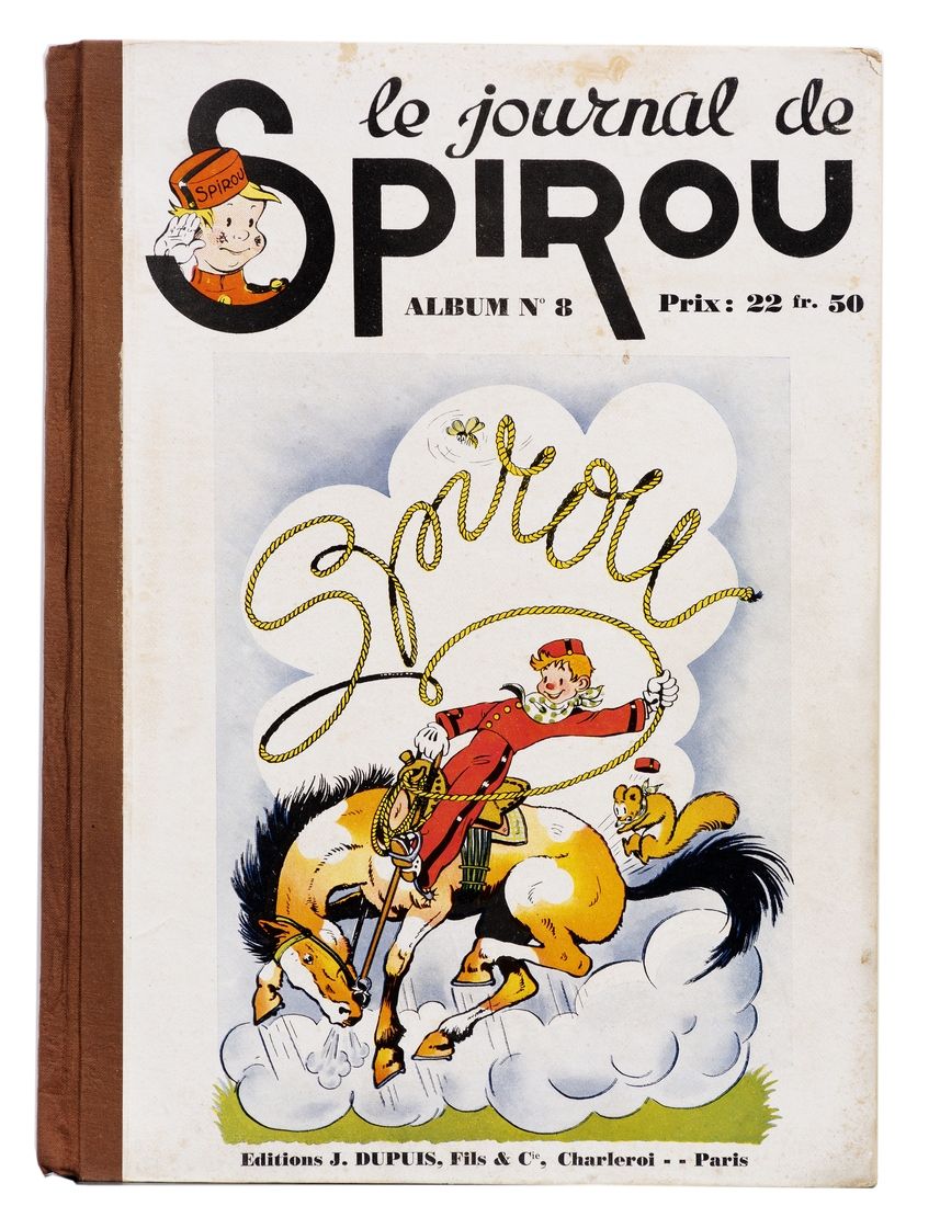 Spirou : Reliure éditeur n°8. Très très bon état (7 pages avec manque).