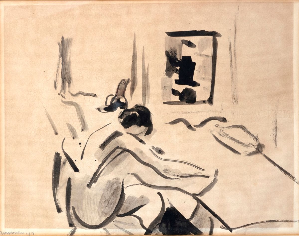 Null Rik WOUTERS (1882-1916)
Femme nue assise, 1913
Encre de Chine et lavis d’en&hellip;