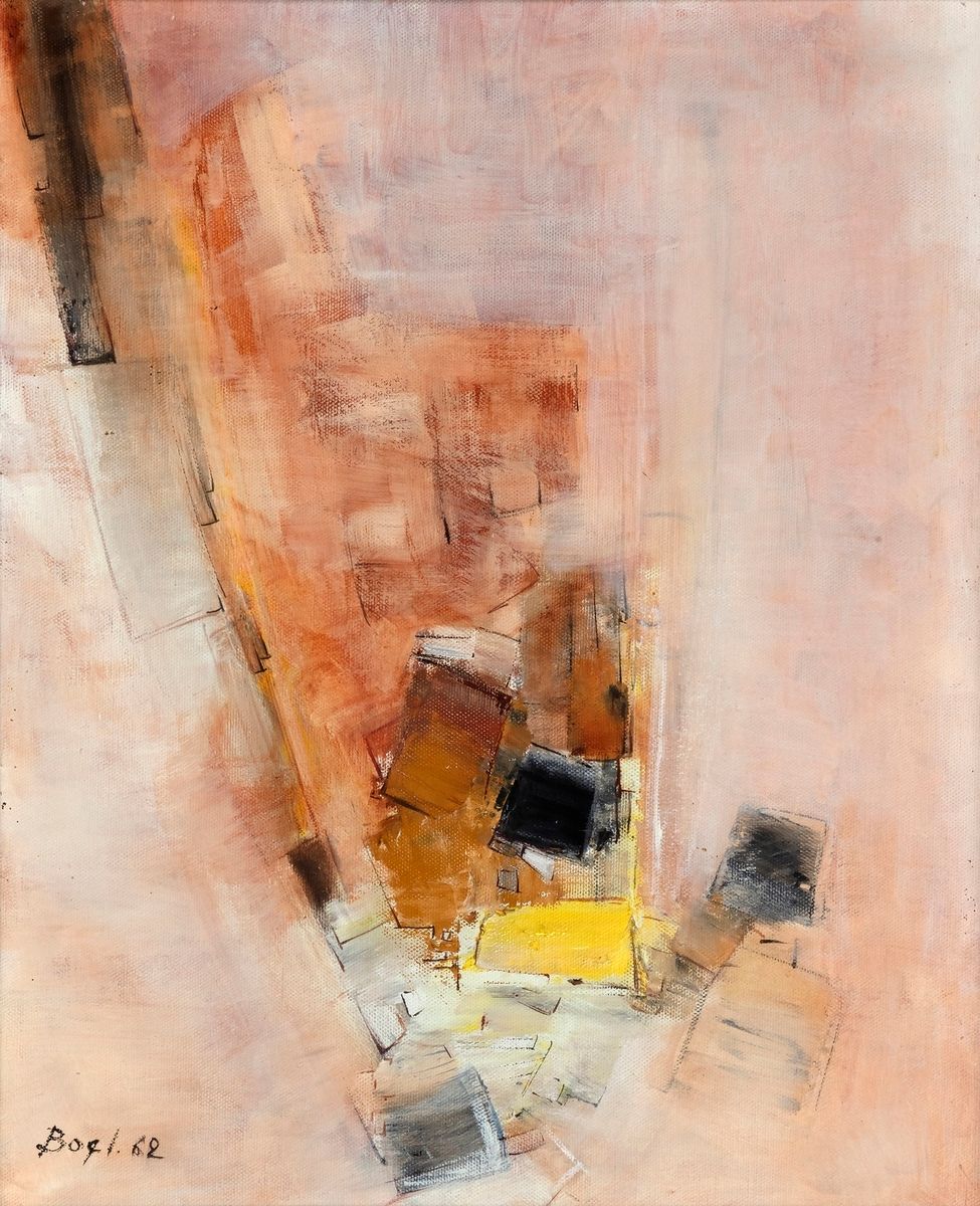 Null Maurice BOEL (1913-1998)
Composition abstraite, 1962
Acrylique sur toile
Si&hellip;