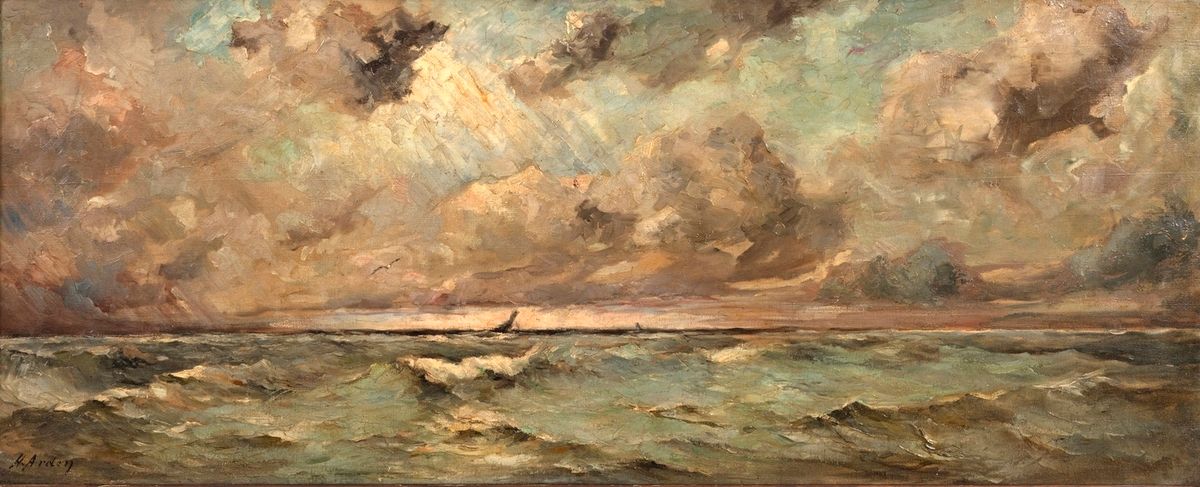 Null Henri ARDEN (1858-1917)
Marine
Huile sur toile
Signé en bas à gauche: "H.Ar&hellip;