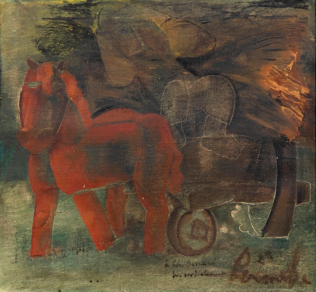 Null Constant PERMEKE (1886-1952)
Le cheval rouge, 1929
Huile sur toile
Dédicacé&hellip;