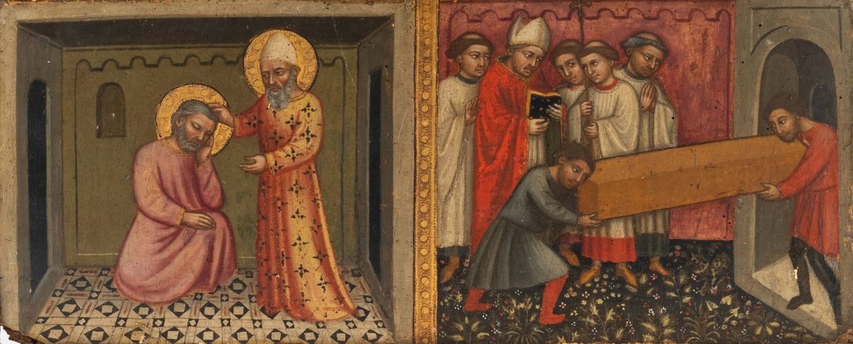 Null ECOLE DE BOLOGNE vers 1335
Deux scènes de la vie d'un saint
Élément de préd&hellip;
