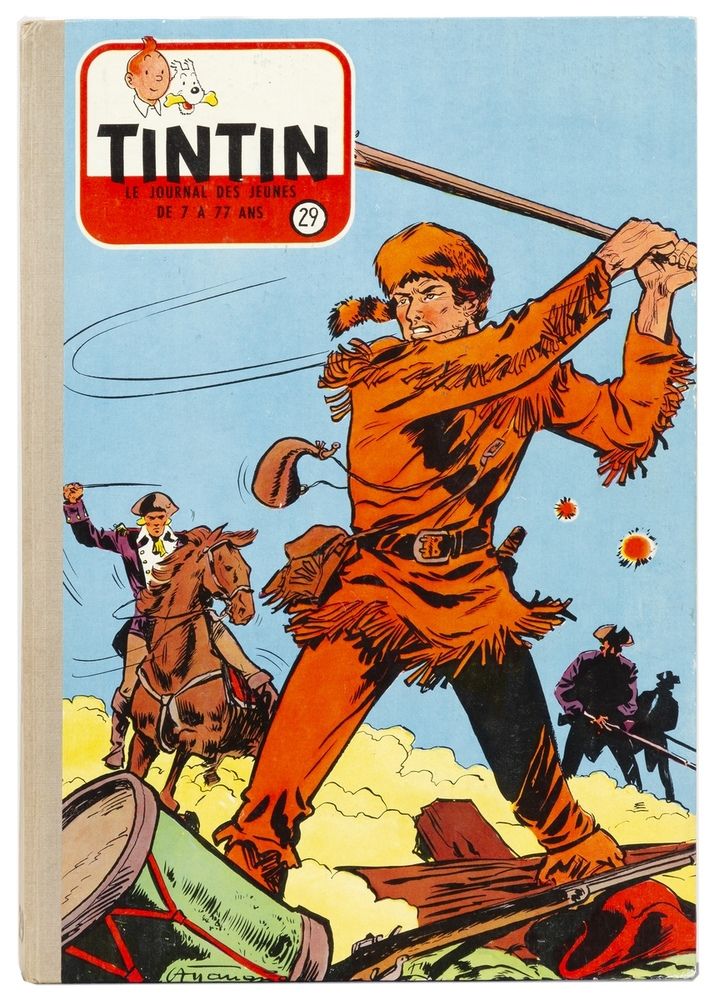 Tintin : 法国出版商装订的第29至31号。一套3个系列。状况非常好。