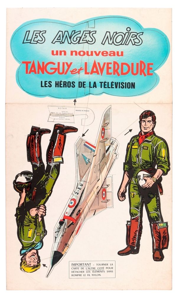 Jijé : Tanguy et Laverdure, POS为1968年3月发行的专辑 "Les Anges noirs"（Edita）。从未使用过。罕见。尺&hellip;