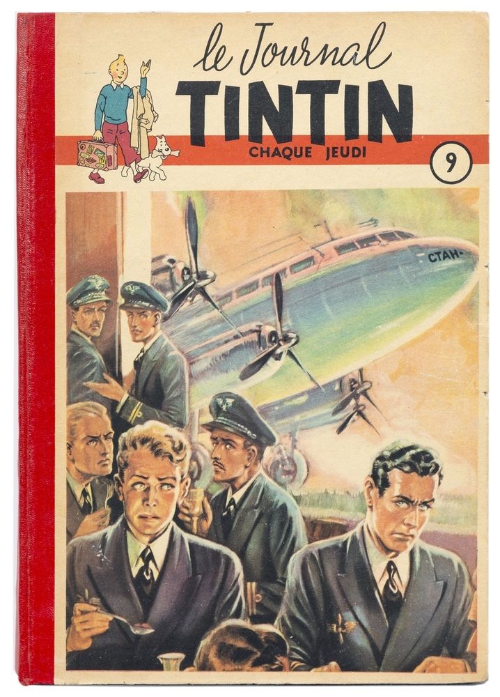 Tintin : Reliures éditeur françaises n°9 et 10. Très bon état / Très très bon ét&hellip;