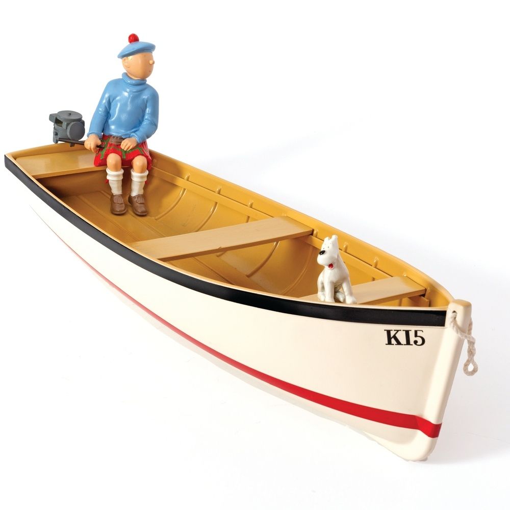 Hergé : 
AROUTCHEFF : Tintin, Snowy in the Scottish boat (H220), The Black Islan&hellip;