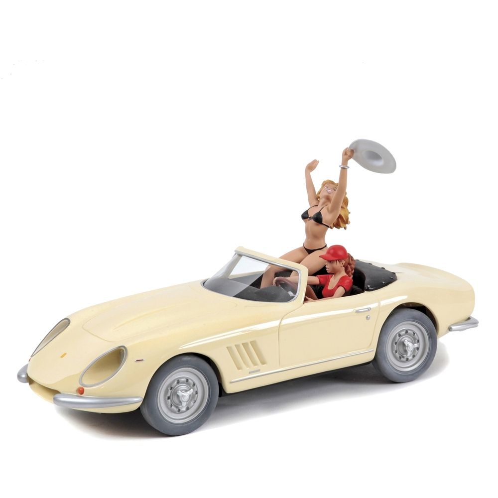 Manara : AROUTCHEFF : Les Filles dans le vent, beige convertibile stile Ferrari &hellip;