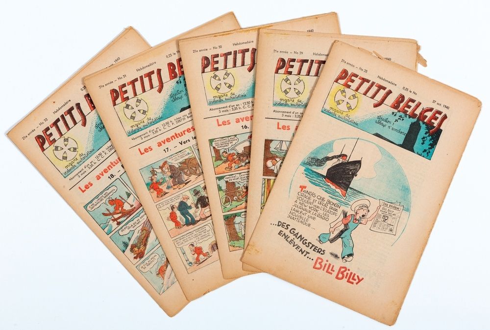 Petits Belges : Ausgaben Nr. 28 bis 37 von 1940 und Nr. 1 bis 37 von 1941. Enthä&hellip;