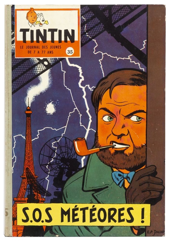 Tintin : French publisher's bindings n°35 to 39. Set of 5 collections. Very good&hellip;