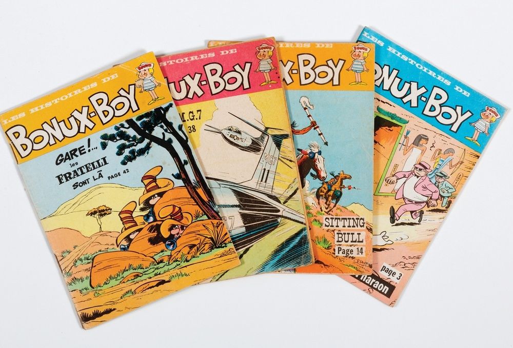Bonux-Boy : 1960年9月至12月的第4至7期。包含由Jijé、Benoît Gillain、Roba、Will、Giraud、Peyo绘制的完整故&hellip;