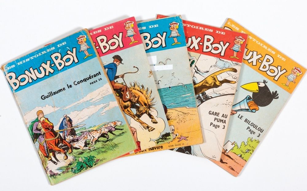 Bonux-Boy : 1961年1月至5月的第8至12期分册。包含由Jijé、Benoît Gillain、Bara、Will、Giraud绘制的完整故事。罕&hellip;